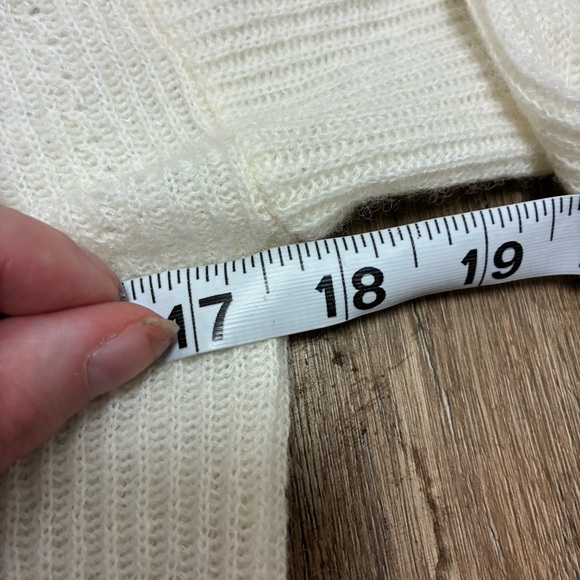 Quince Wool Alpaca Blend Cardigan XS Cream Chunky Knit Button Front - Picture 5 of 7